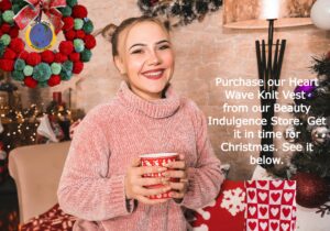 Men's Grooming Product Beauty Indulgence Store heart wave knit vest for christmas 2025